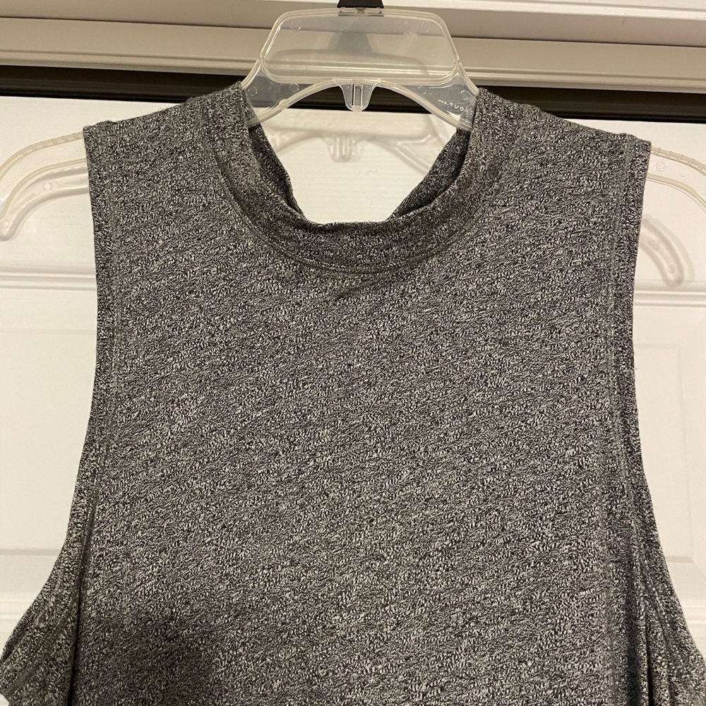 Anthropologie Maeve Gray Asymmetrical Dress - Size Large - Picture 6 of 10